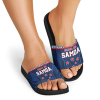 Rugby Toa Samoa Slide Sandals Samoa mo Samoa Island Warrior Pride - Polynesian Pride