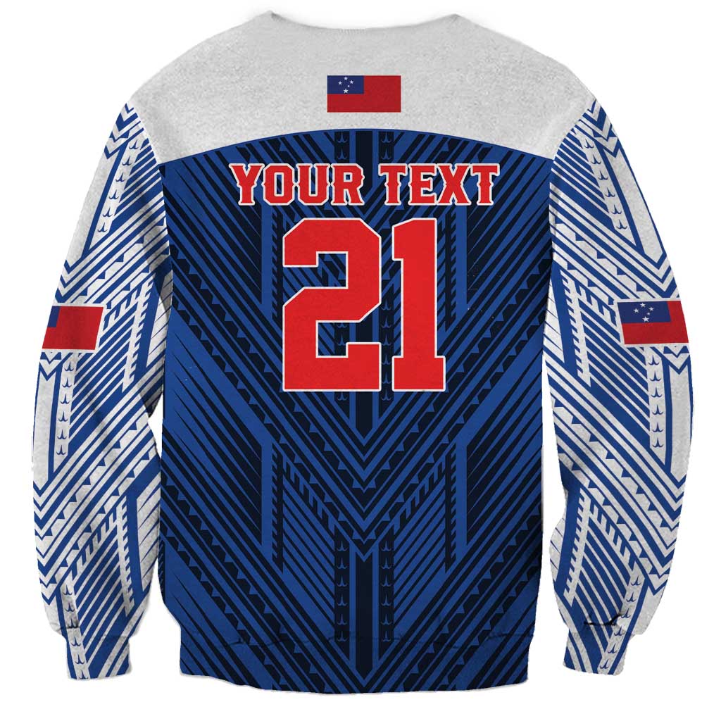 Custom Rugby Toa Samoa Sweatshirt Samoa mo Samoa Island Warrior Pride - Polynesian Pride