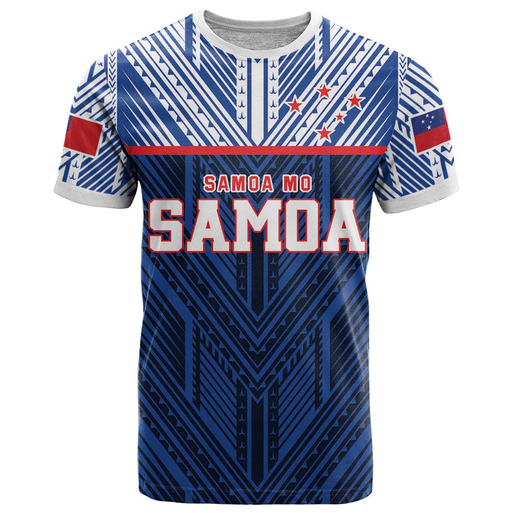 Custom Rugby Toa Samoa T Shirt Samoa mo Samoa Island Warrior Pride - Polynesian Pride