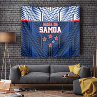 Rugby Toa Samoa Tapestry Samoa mo Samoa Island Warrior Pride - Polynesian Pride