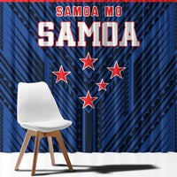 Rugby Toa Samoa Window Curtain Samoa mo Samoa Island Warrior Pride - Polynesian Pride