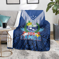 Rugby Toa Samoa Blanket Samoa mo Samoa Strength in Tatau - Polynesian Pride