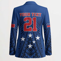 Custom Rugby Toa Samoa Blazer Samoa mo Samoa Strength in Tatau - Polynesian Pride