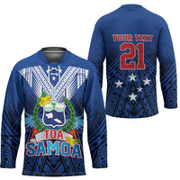 Custom Rugby Toa Samoa Hockey Jersey Samoa mo Samoa Strength in Tatau - Polynesian Pride