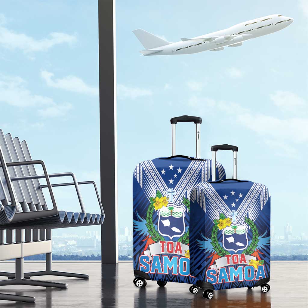 Rugby Toa Samoa Luggage Cover Samoa mo Samoa Strength in Tatau - Polynesian Pride