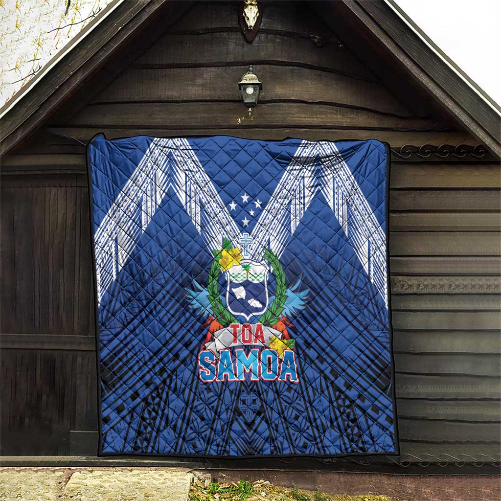 Rugby Toa Samoa Quilt Samoa mo Samoa Strength in Tatau - Polynesian Pride