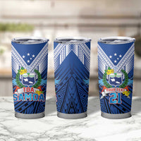 Custom Rugby Toa Samoa Tumbler Cup Samoa mo Samoa Strength in Tatau - Polynesian Pride