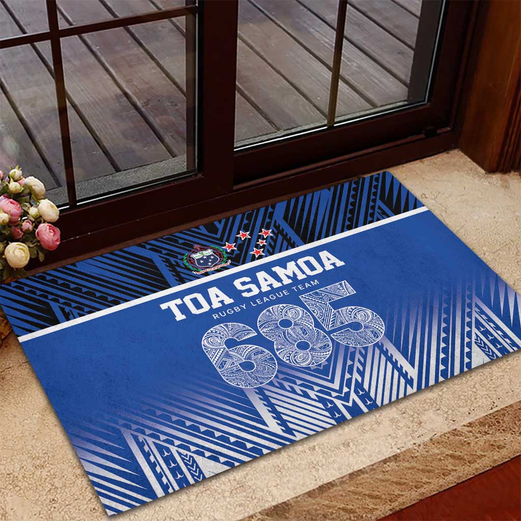 Toa Samoa 685 Rubber Doormat Uso Aso Uma For Life For Samoa - Polynesian Pride