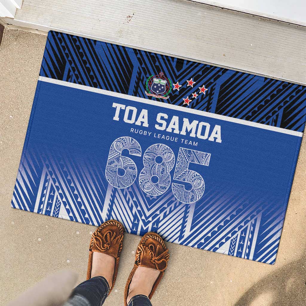 Toa Samoa 685 Rubber Doormat Uso Aso Uma For Life For Samoa - Polynesian Pride