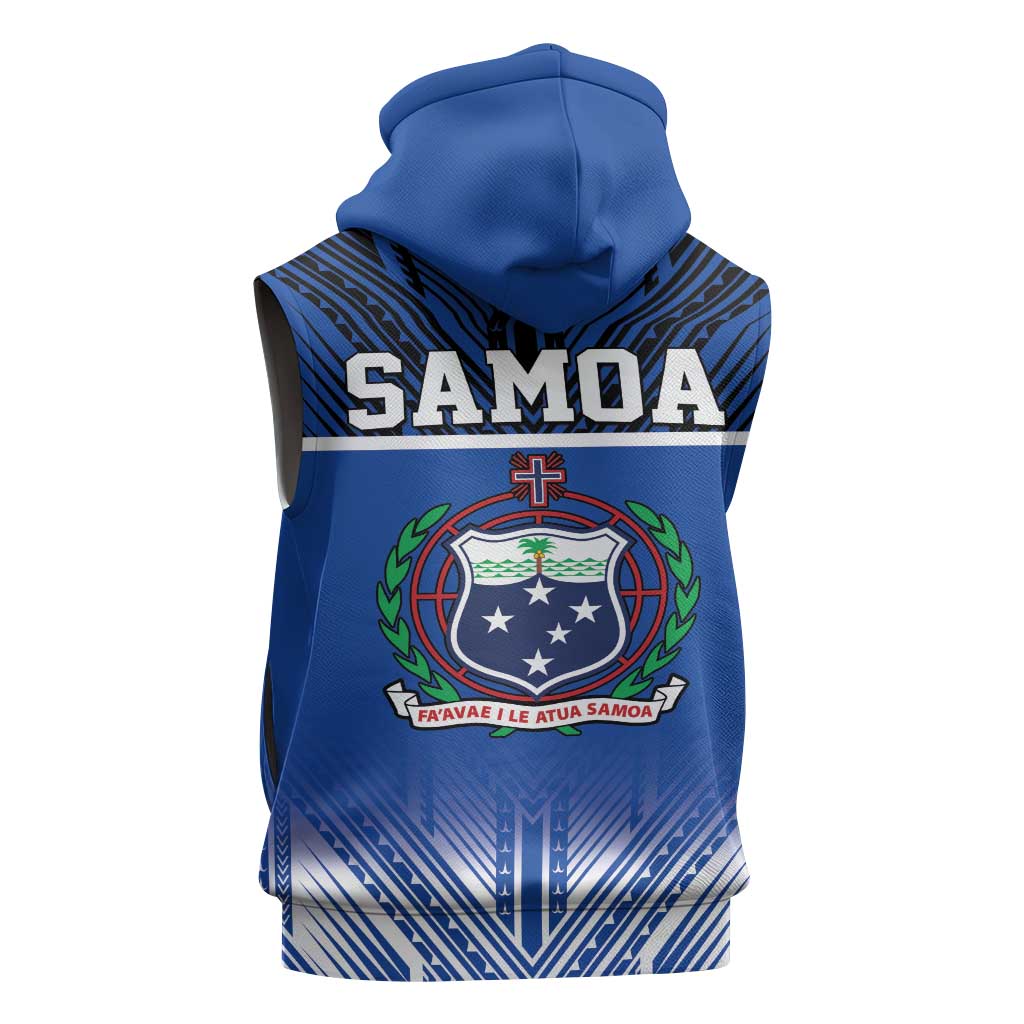 Toa Samoa 685 Sleeveless Zip Hoodie Uso Aso Uma For Life For Samoa - Polynesian Pride