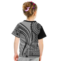 Samoa Siapo Arty Kid T Shirt Black Style LT9 - Polynesian Pride