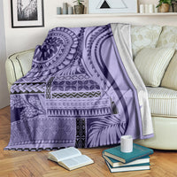 Samoa Siapo Arty Blanket Purple Style LT9 - Polynesian Pride