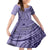 Samoa Siapo Arty Family Matching Off Shoulder Maxi Dress and Hawaiian Shirt Purple Style LT9 Daughter's Dress Purple - Polynesian Pride