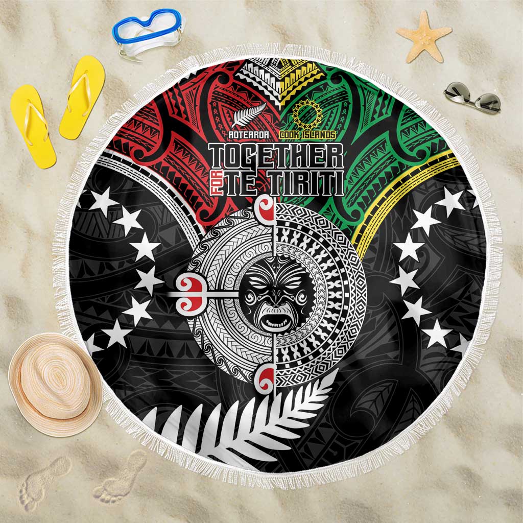 Aotearoa and Cook Islands Mo Te Tiriti Beach Blanket New Zealand Honour The Treaty Ake!Ake!Ake!