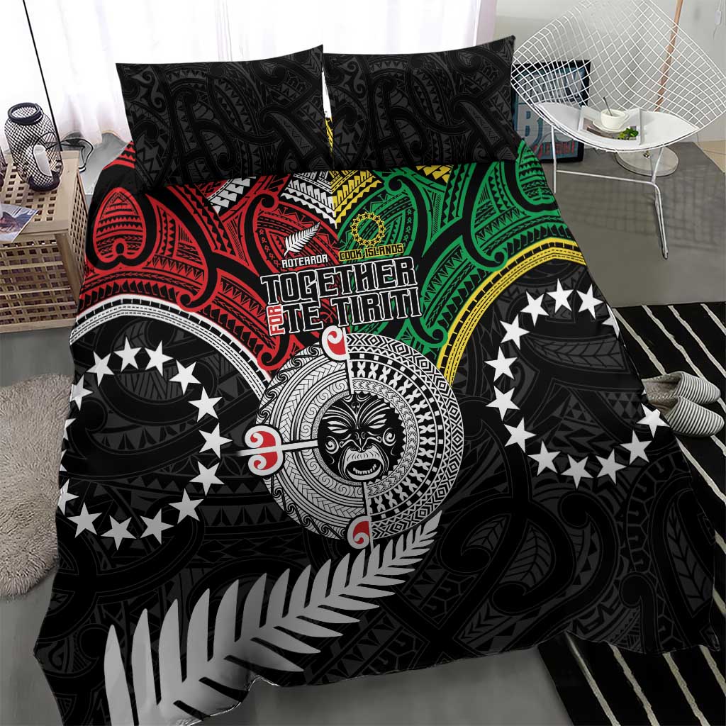 Aotearoa and Cook Islands Mo Te Tiriti Bedding Set New Zealand Honour The Treaty Ake!Ake!Ake! LT9 - Polynesian Pride