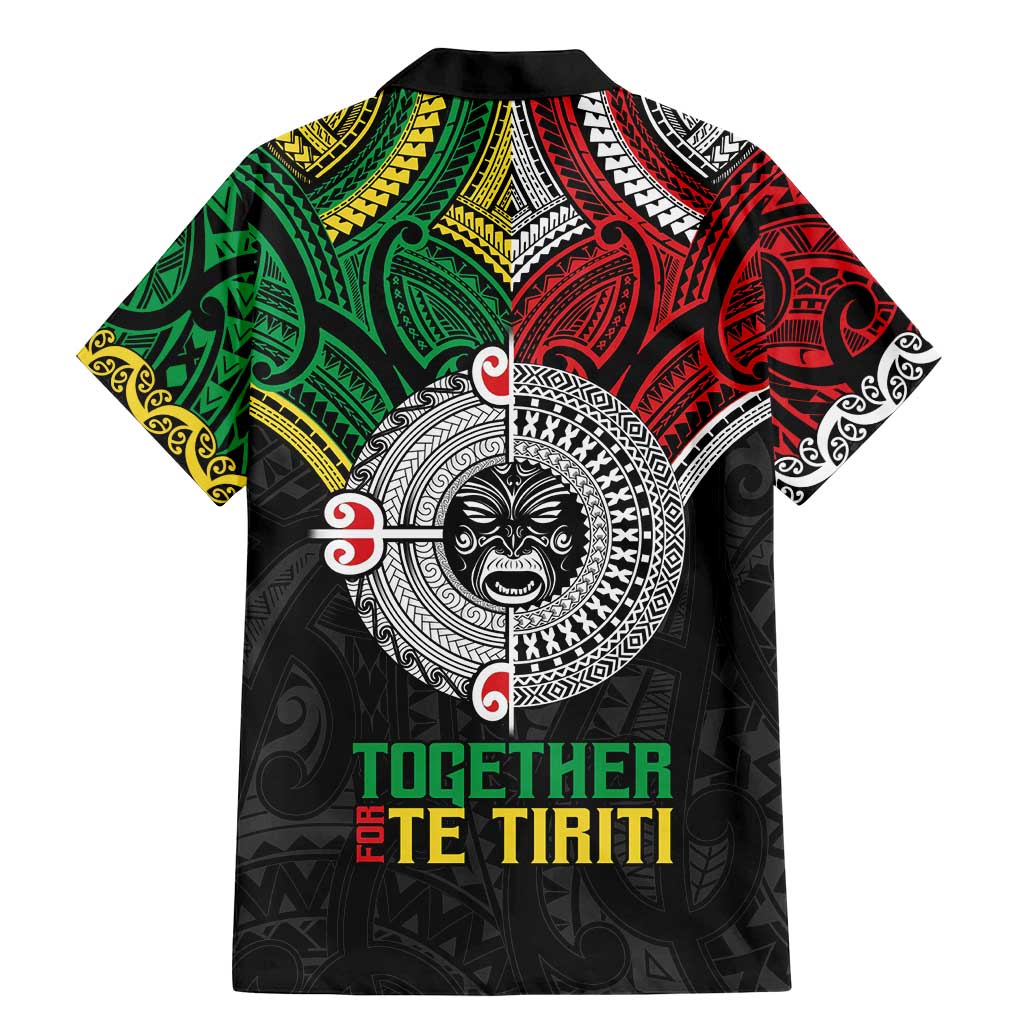 Aotearoa and Cook Islands Mo Te Tiriti Family Matching Mermaid Dress and Hawaiian Shirt New Zealand Honour The Treaty Ake!Ake!Ake! LT9 - Polynesian Pride
