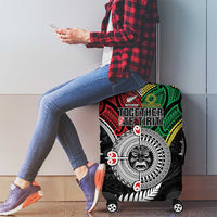 Aotearoa and Cook Islands Mo Te Tiriti Luggage Cover New Zealand Honour The Treaty Ake!Ake!Ake!