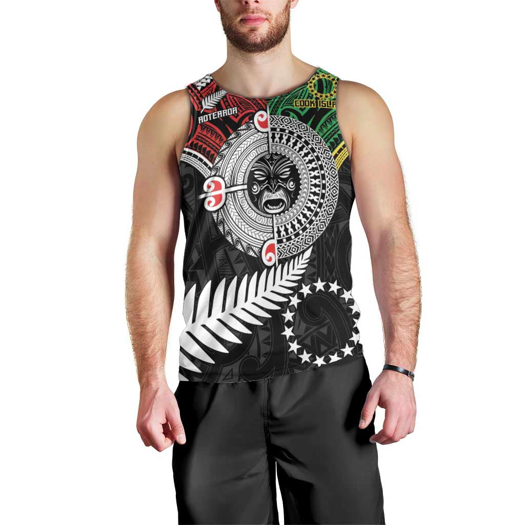 Aotearoa and Cook Islands Mo Te Tiriti Men Tank Top New Zealand Honour The Treaty Ake!Ake!Ake!