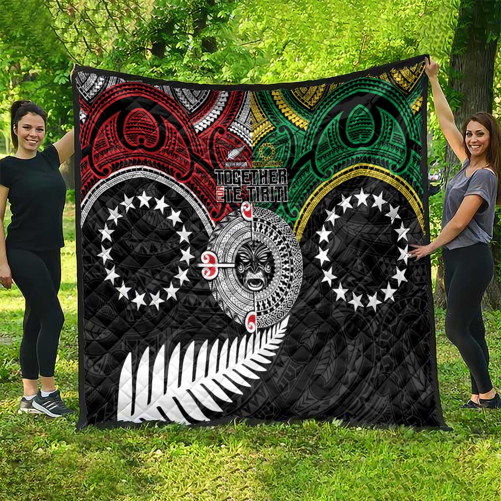 Aotearoa and Cook Islands Mo Te Tiriti Quilt New Zealand Honour The Treaty Ake!Ake!Ake! LT9 - Polynesian Pride