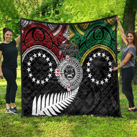 Aotearoa and Cook Islands Mo Te Tiriti Quilt New Zealand Honour The Treaty Ake!Ake!Ake! LT9 - Polynesian Pride