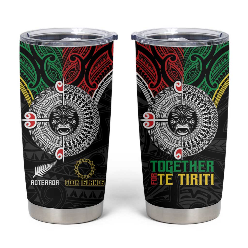 Aotearoa and Cook Islands Mo Te Tiriti Tumbler Cup New Zealand Honour The Treaty Ake!Ake!Ake!