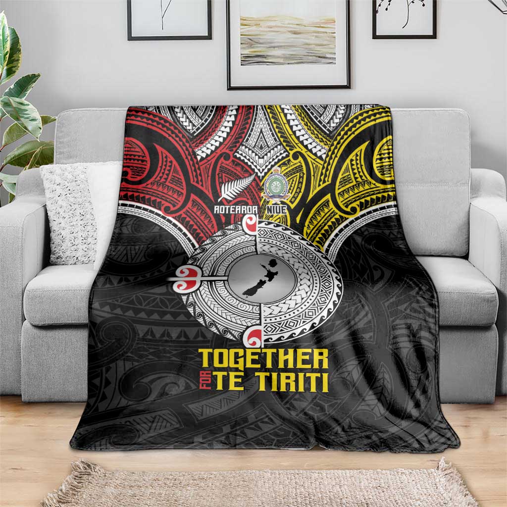 Aotearoa and Niue Mo Te Tiriti Blanket New Zealand Honour The Treaty Ake!Ake!Ake!