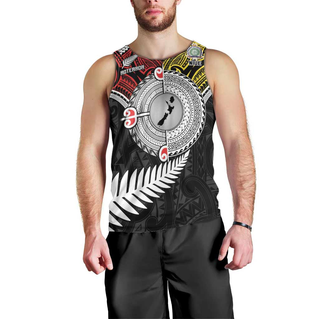 Aotearoa and Niue Mo Te Tiriti Men Tank Top New Zealand Honour The Treaty Ake!Ake!Ake! LT9 - Polynesian Pride