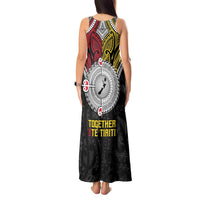 Aotearoa and Niue Mo Te Tiriti Tank Maxi Dress New Zealand Honour The Treaty Ake!Ake!Ake!