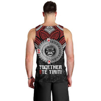 Aotearoa and Tonga Mo Te Tiriti Men Tank Top New Zealand Honour The Treaty Ake!Ake!Ake!