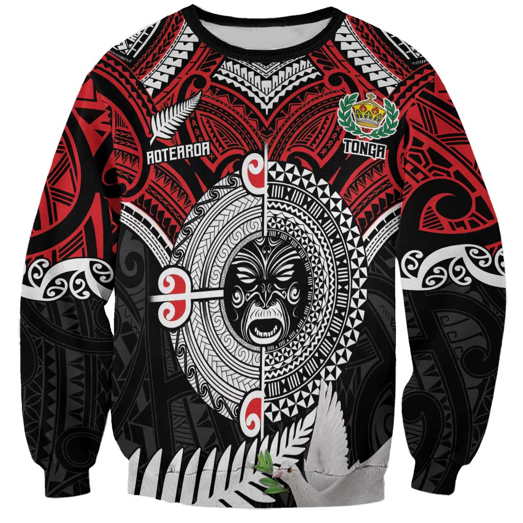 Aotearoa and Tonga Mo Te Tiriti Sweatshirt New Zealand Honour The Treaty Ake!Ake!Ake!