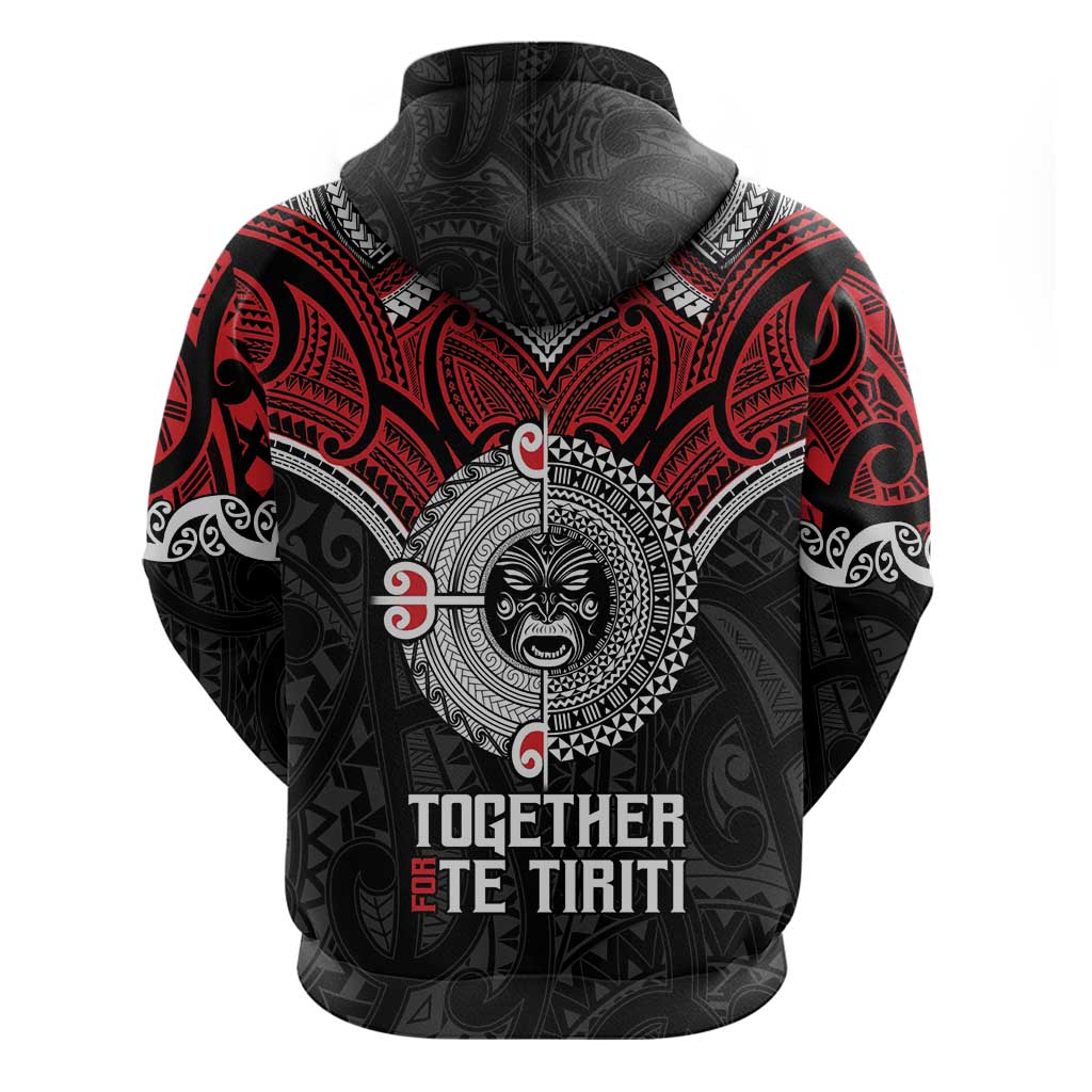 Aotearoa and Tonga Mo Te Tiriti Zip Hoodie New Zealand Honour The Treaty Ake!Ake!Ake!