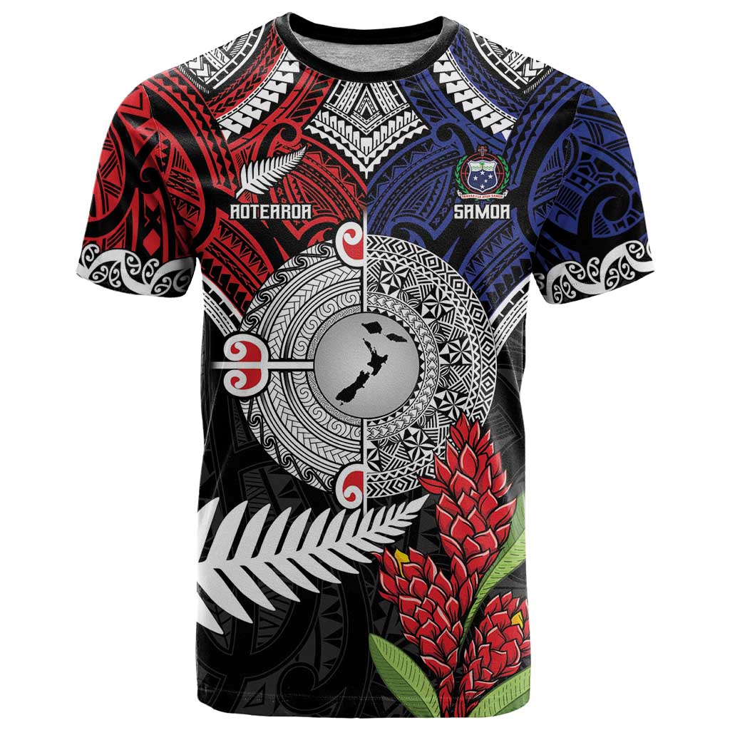 Aotearoa and Samoa Mo Te Tiriti T Shirt Tangata Moana Stand with Tangata Whenua