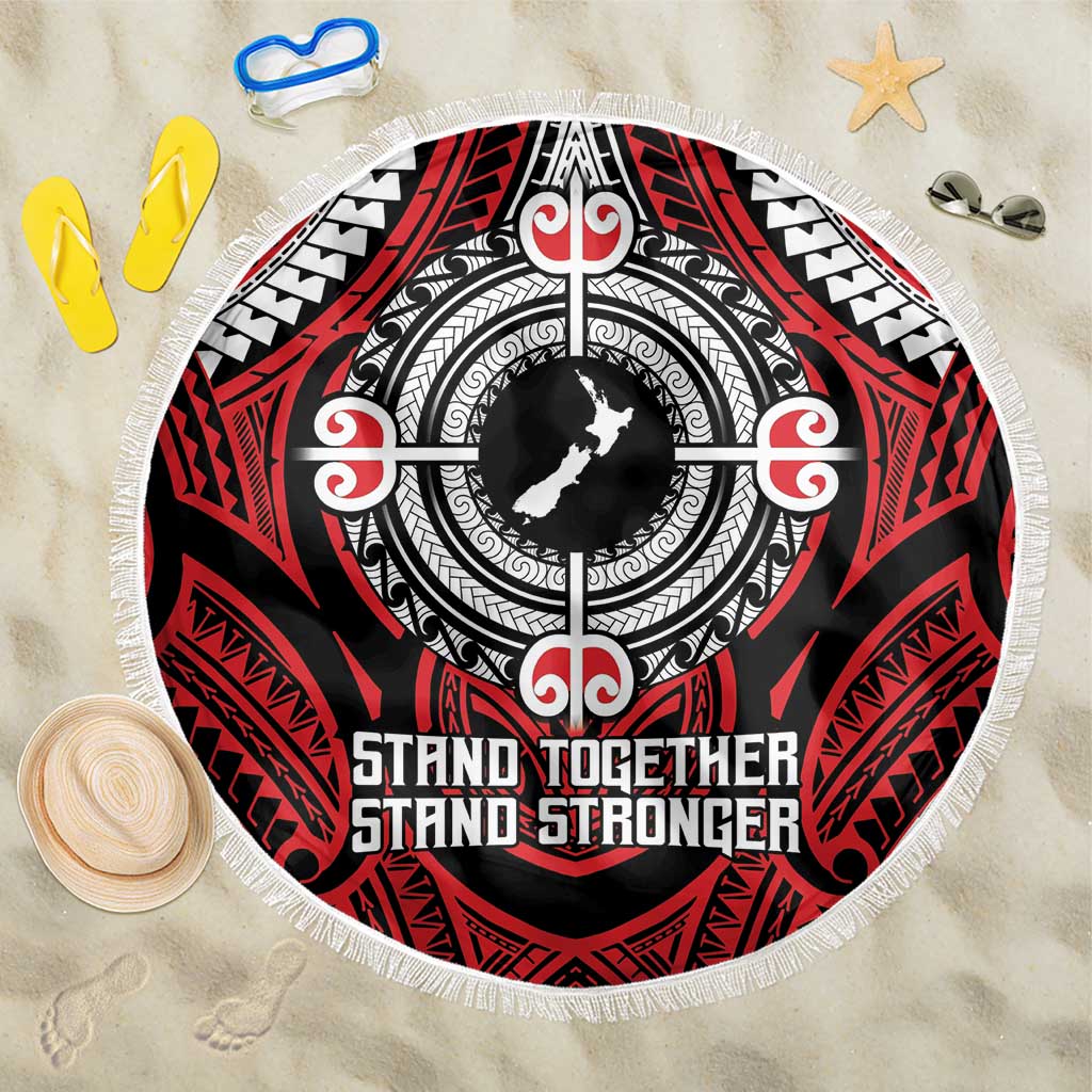 Aotearoa Proud To Be Maori Beach Blanket New Zealand Fight Together