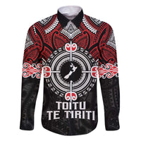 Aotearoa Proud To Be Maori Family Matching Off The Shoulder Long Sleeve Dress and Hawaiian Shirt New Zealand Fight Together