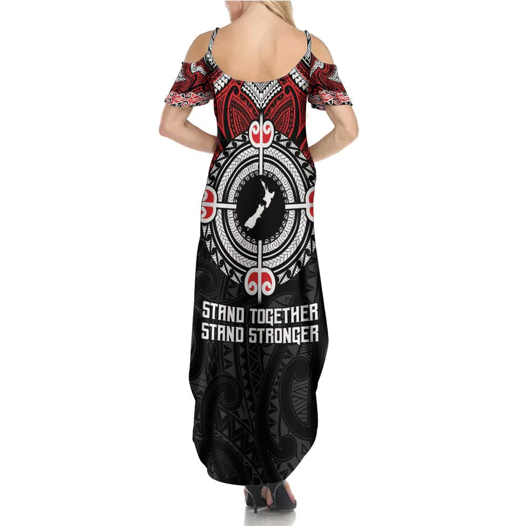 Aotearoa Proud To Be Maori Family Matching Summer Maxi Dress and Hawaiian Shirt New Zealand Fight Together LT9 - Polynesian Pride