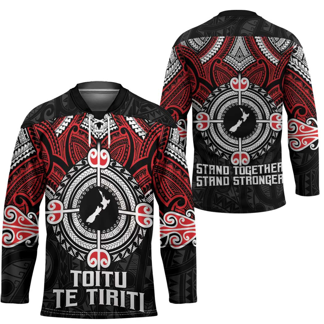 Aotearoa Proud To Be Maori Hockey Jersey New Zealand Fight Together LT9 - Polynesian Pride
