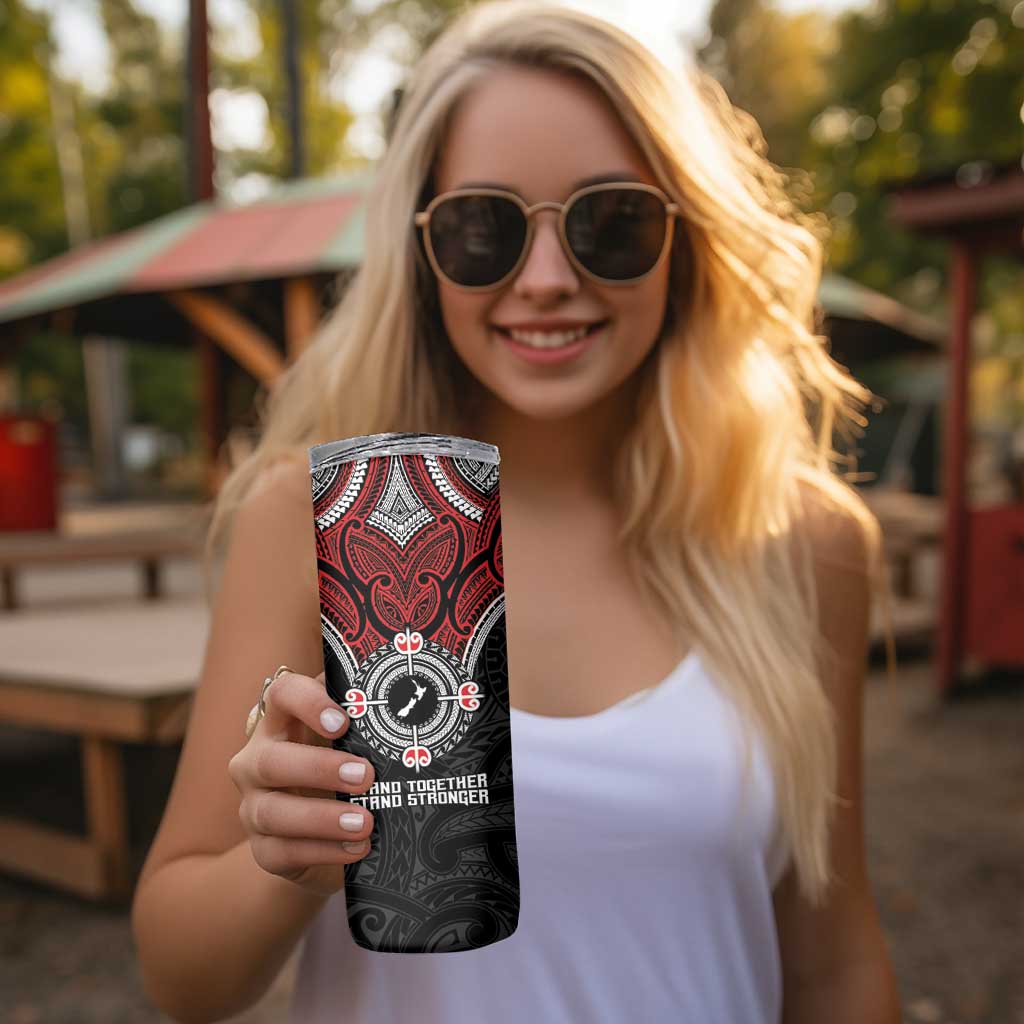 Aotearoa Proud To Be Maori Skinny Tumbler New Zealand Fight Together LT9 - Polynesian Pride