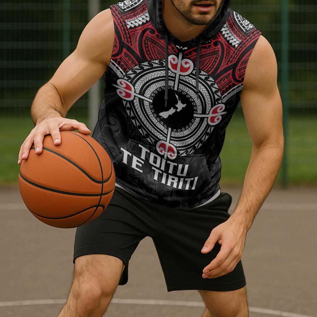 Aotearoa Proud To Be Maori Sleeveless Hoodie New Zealand Fight Together - Polynesian Pride