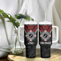 Aotearoa Proud To Be Maori Tumbler With Handle New Zealand Fight Together LT9 - Polynesian Pride