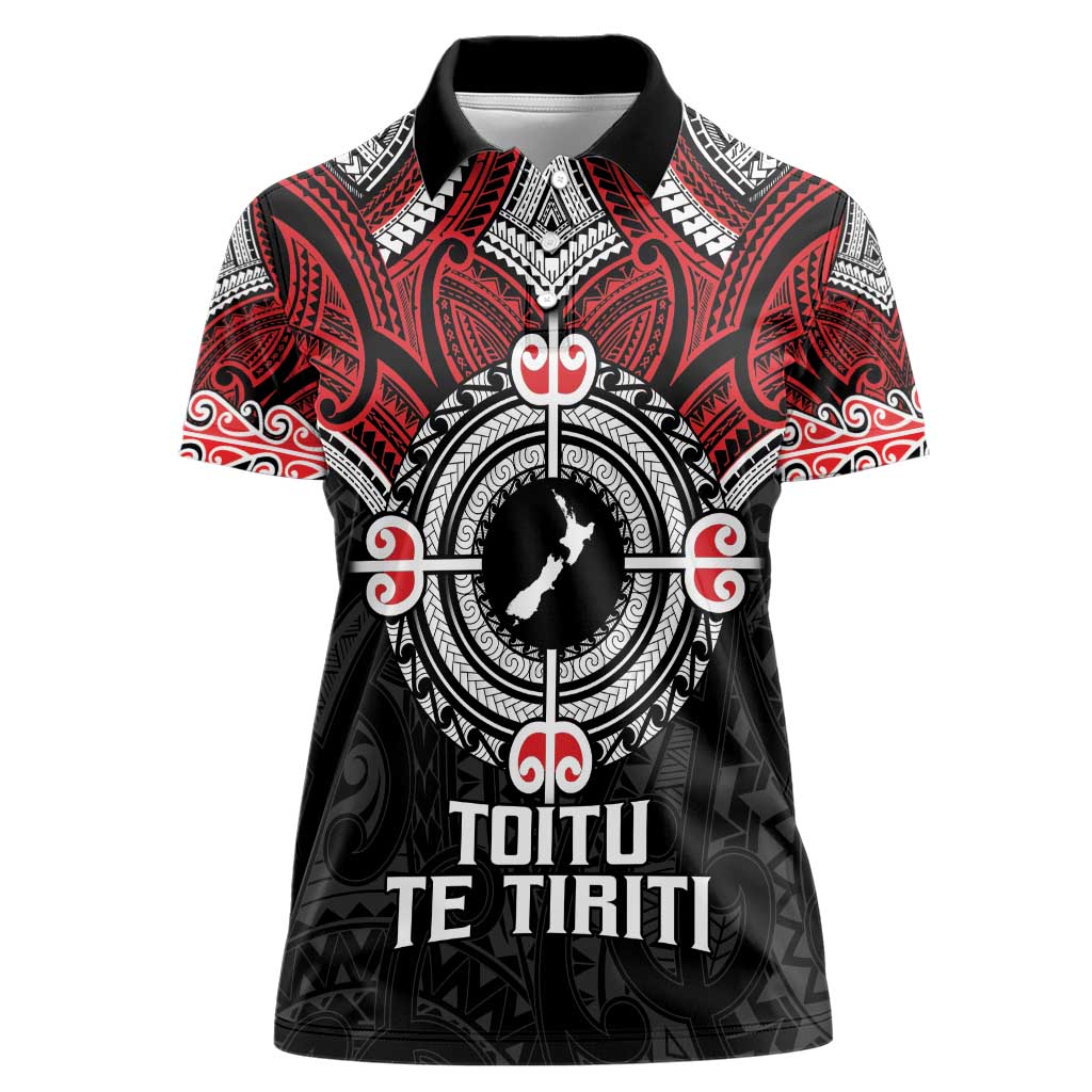 Aotearoa Proud To Be Maori Women Polo Shirt New Zealand Fight Together