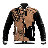 Personalised Valentines Day Romantic Lovers Baseball Jacket LT9 Unisex Gold - Polynesian Pride