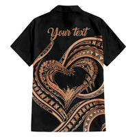 Personalised Valentines Day Romantic Lovers Family Matching Tank Maxi Dress and Hawaiian Shirt LT9 - Polynesian Pride