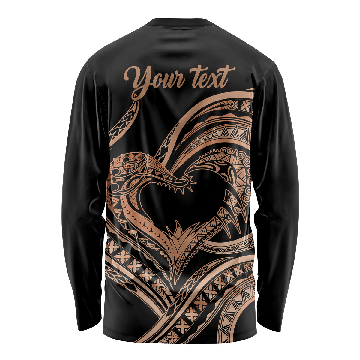 Personalised Valentines Day Romantic Lovers Long Sleeve Shirt LT9 - Polynesian Pride
