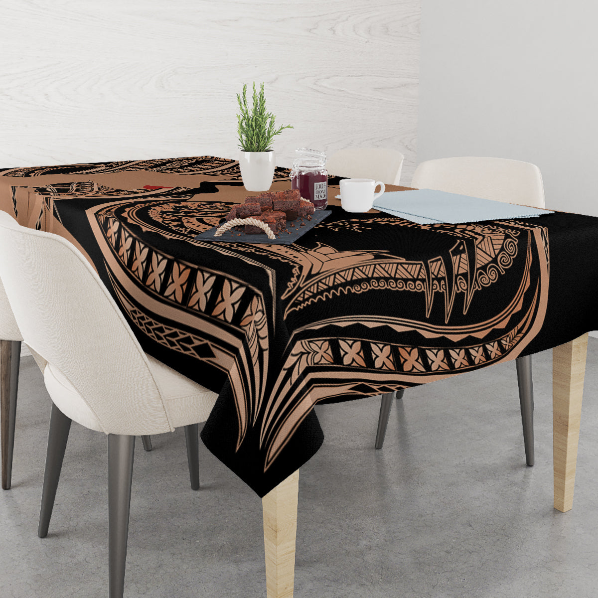 Personalised Valentines Day Romantic Lovers Tablecloth LT9 - Polynesian Pride