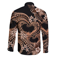 Polynesia Valentines Day Forever In My Heart Tattoo Family Matching Tank Maxi Dress and Hawaiian Shirt Gold Style LT9 - Polynesian Pride