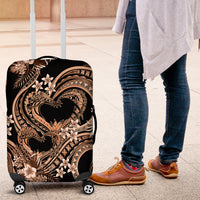 Polynesia Valentines Day Forever In My Heart Tattoo Luggage Cover Gold Style LT9 Gold - Polynesian Pride
