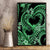 Polynesia Valentines Day Forever In My Heart Tattoo Canvas Wall Art Green Style LT9 - Polynesian Pride