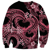 Polynesia Valentines Day Forever In My Heart Tattoo Sweatshirt Pink Style LT9 - Polynesian Pride