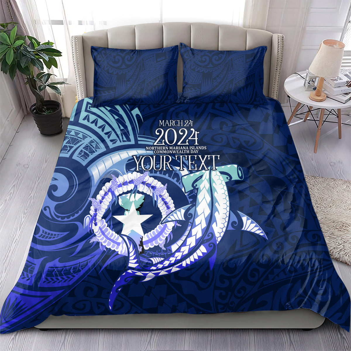Personalised Northern Mariana Islands Bedding Set Commonwealth Day 2024 LT9 - Polynesian Pride