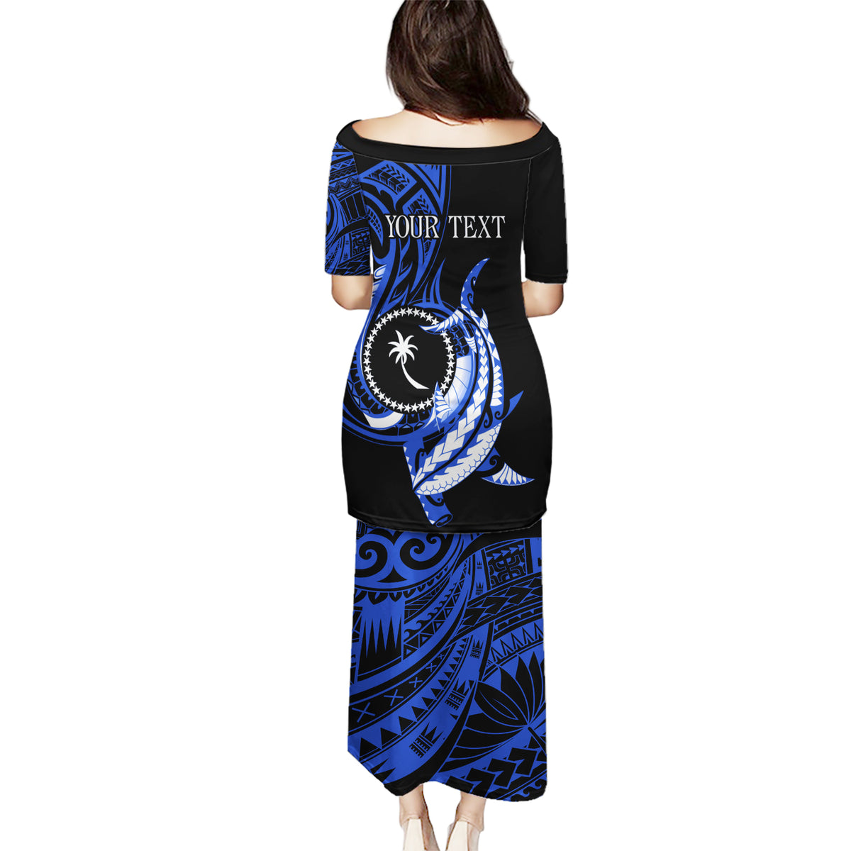 Personalised Chuuk FSM Culture Day Puletasi Hammerhead Shark Tattoo 2024 LT9 - Polynesian Pride